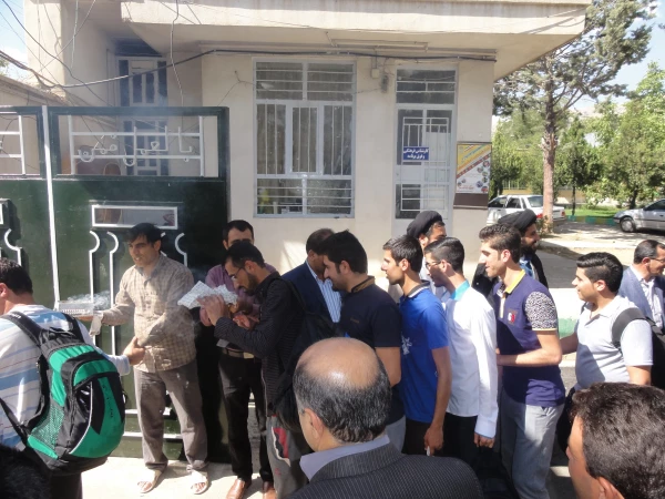 بدرقه کاروان زیارتی دانشجویان پردیس شهید ایزدپناه به مشهد مقدس