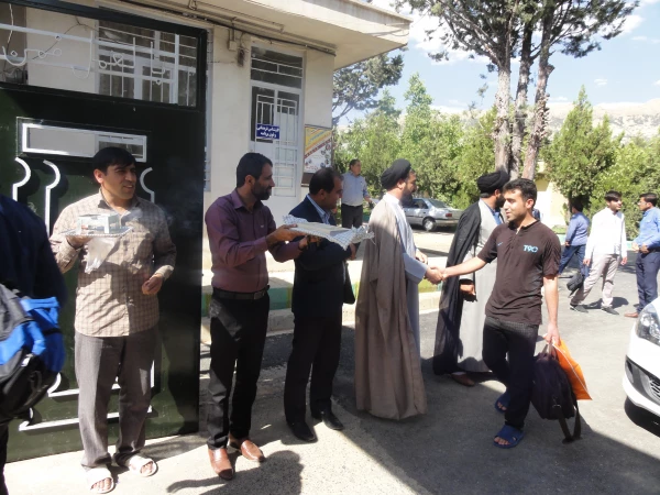 بدرقه کاروان زیارتی دانشجویان پردیس شهید ایزدپناه به مشهد مقدس