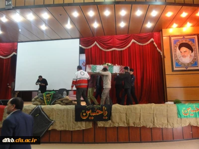 مراسم استقبال از شهدای گمنام در پردیس شهید ایزدپناه برگزار گردید