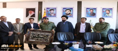 دیدارمسئولان دانشگاه فرهنگیان استان با فرمانده سپاه فتح استان به مناسبت هفته بسیج