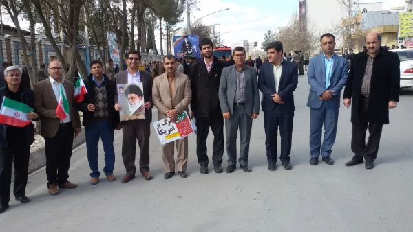 شرکت کارکنان دانشگاه فرهنگیان استان در مراسم گرامی داشت یوم الله 9 دی 2