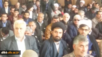 سخنرانی مسئول نهاد نمایندگی مقام معظم رهبری در دانشگاه فرهنگیان استان درخصوص نقش و اهمیت دانشگاه فرهنگیان ، پیش از خطبه های نماز جمعه