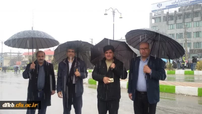 حضورکارکنان دانشگاه فرهنگیان در مراسم راهپیمایی باشکوه 22بهمن1397