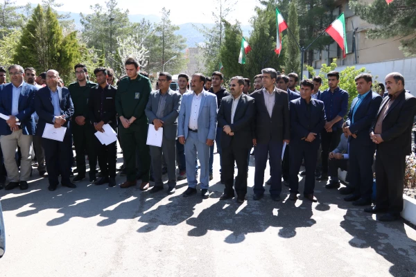 تجمع اعتراضی مسئولان، اساتید، کارکنان و دانشجویان دانشگاه فرهنگیان استان بر ضد اقدام خصمانه رئیس جمهور آمریکا 6